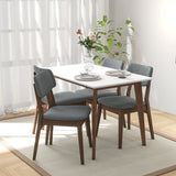 Carlos White Small Dining Table by Ashcroft Imports at Eve Furniture