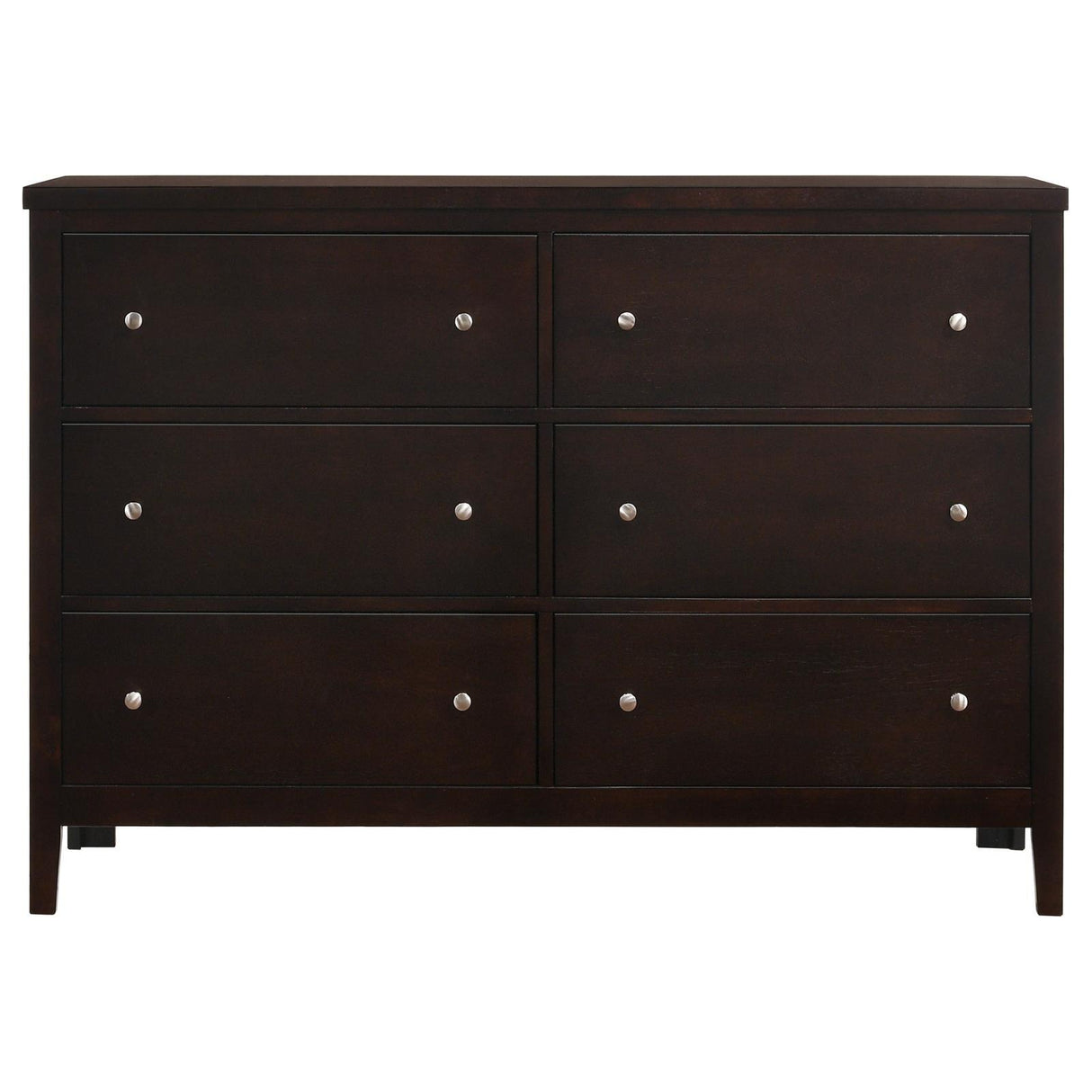 Carlton Cappuccino 6-Drawer Rectangular Dresser by Coaster at Eve Furniture