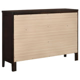 Carlton Cappuccino 6-Drawer Rectangular Dresser by Coaster at Eve Furniture