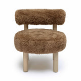 Carmel Vegan Shearling Accent Chair by TOV Furniture at Eve Furniture