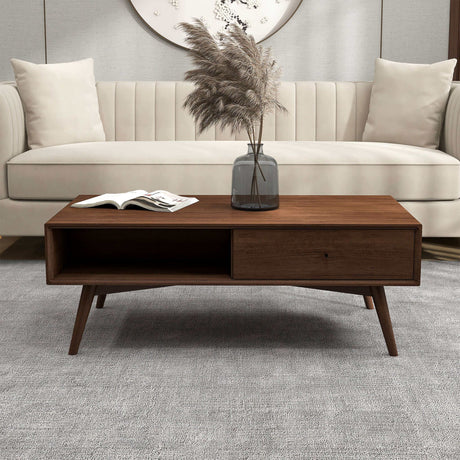 Caroline Walnut Coffee Table by Ashcroft Imports at Eve Furniture