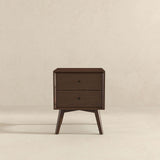 Caroline Walnut Night Stand 2-Drawer by Ashcroft Imports at Eve Furniture