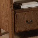 Caroline Warm Brown Bookcase by Moe's Home at Eve Furniture