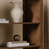 Caroline Warm Brown Bookcase by Moe's Home at Eve Furniture