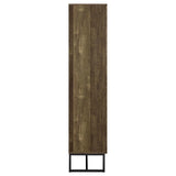 Carolyn Rustic Oak/Gunmetal 2-Door Accent Cabinet by Coaster at Eve Furniture