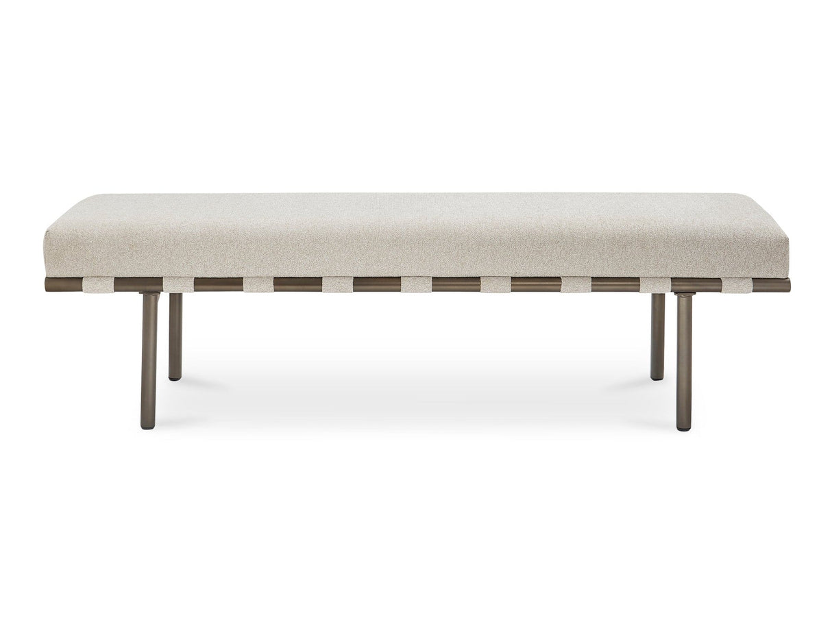 Carson Beige Dining Bench by Moe's Home at Eve Furniture