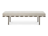 Carson Beige Dining Bench by Moe's Home at Eve Furniture