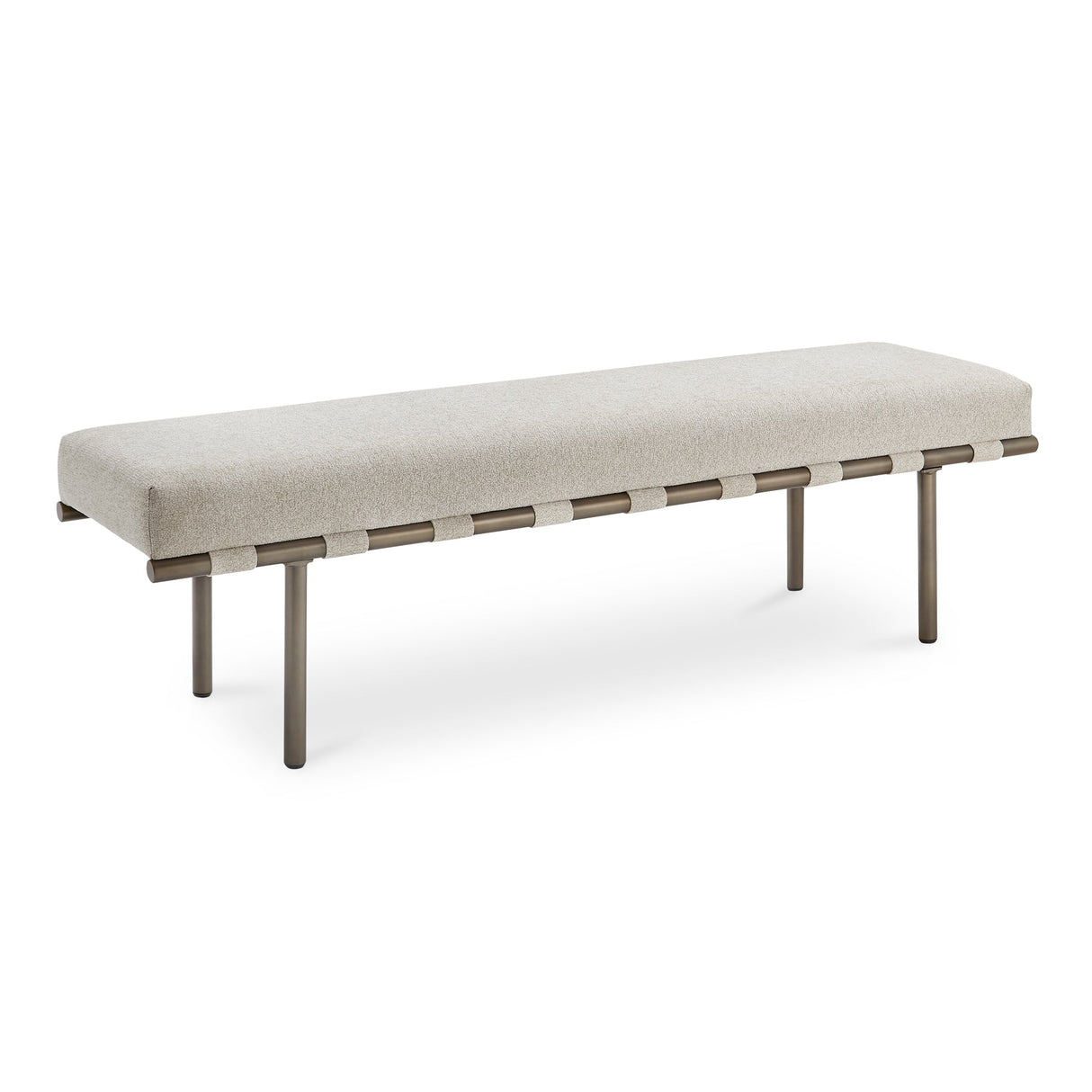 Carson Beige Dining Bench by Moe's Home at Eve Furniture