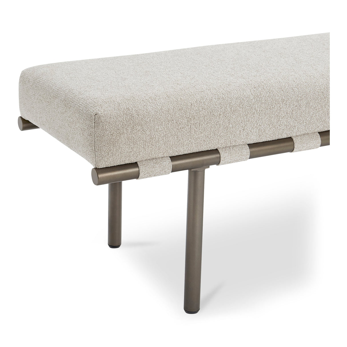 Carson Beige Dining Bench by Moe's Home at Eve Furniture