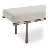 Carson Beige Dining Bench by Moe's Home at Eve Furniture