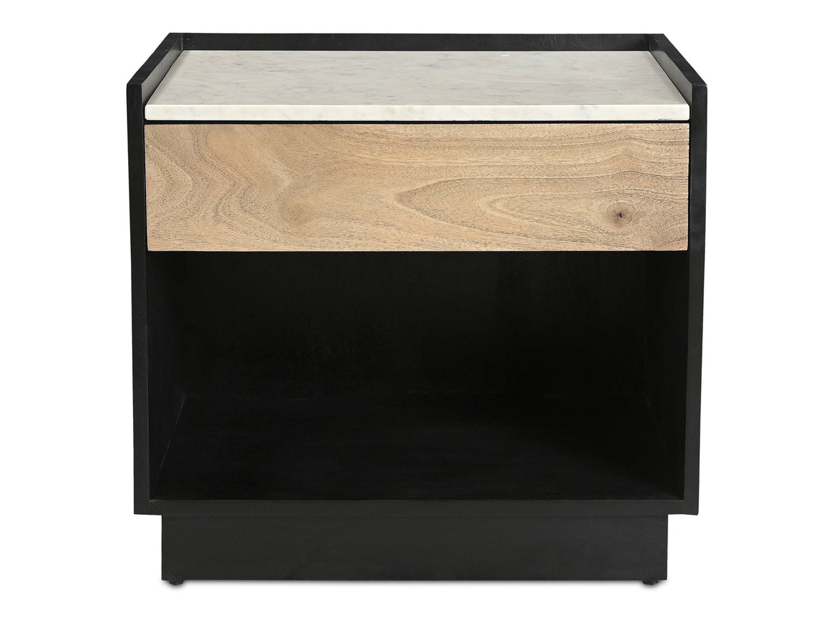 Carter Black Nightstand by Moe's Home at Eve Furniture