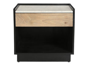 Carter Black Nightstand by Moe's Home at Eve Furniture