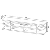 Cartmill Black 2-Tier TV Stand Media Console by Coaster at Eve Furniture