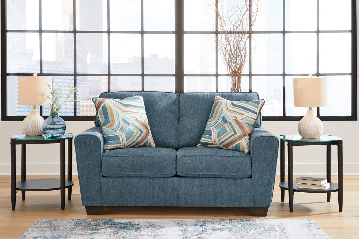 Cashton Blue Living Room Set by Ashley at Eve Furniture