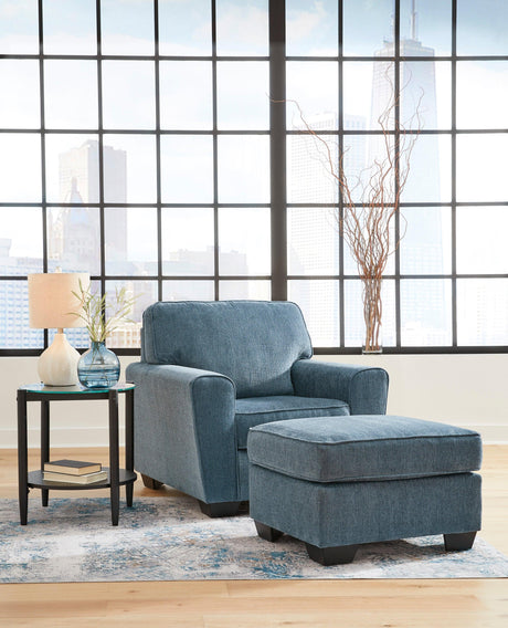 Cashton Blue Living Room Set by Ashley at Eve Furniture