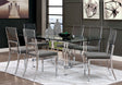 Casper Chrome Dining Table by Furniture of America at Eve Furniture