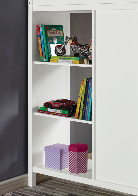 Cassidy White Twin Loft Bed by Furniture of America at Eve Furniture