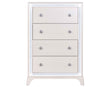 Cassie Illuminating 5-Drawer Chest, Shimmering Pearl Finish by Steve Silver at Eve Furniture