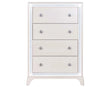 Cassie Illuminating 5-Drawer Chest, Shimmering Pearl Finish by Steve Silver at Eve Furniture