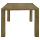 Castlewood Brown Oak Rectangular Dining Table by Coaster at Eve Furniture