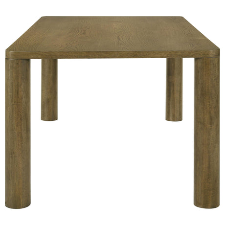 Castlewood Brown Oak Rectangular Dining Table by Coaster at Eve Furniture