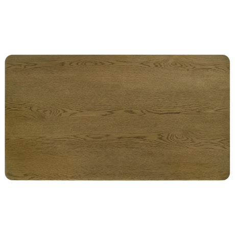 Castlewood Brown Oak Rectangular Dining Table by Coaster at Eve Furniture