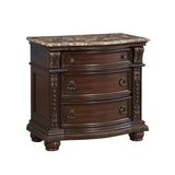 Cavalier Dark Cherry Nightstand by Homelegance at Eve Furniture