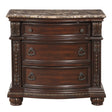 Cavalier Dark Cherry Nightstand by Homelegance at Eve Furniture