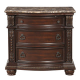 Cavalier Dark Cherry Nightstand by Homelegance at Eve Furniture