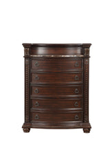 Cavalier Dark Cherry Upholstered Sleigh Bedroom Set by Homelegance at Eve Furniture