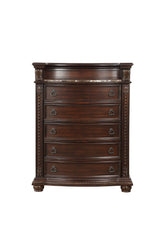 Cavalier Dark Cherry Upholstered Sleigh Bedroom Set by Homelegance at Eve Furniture