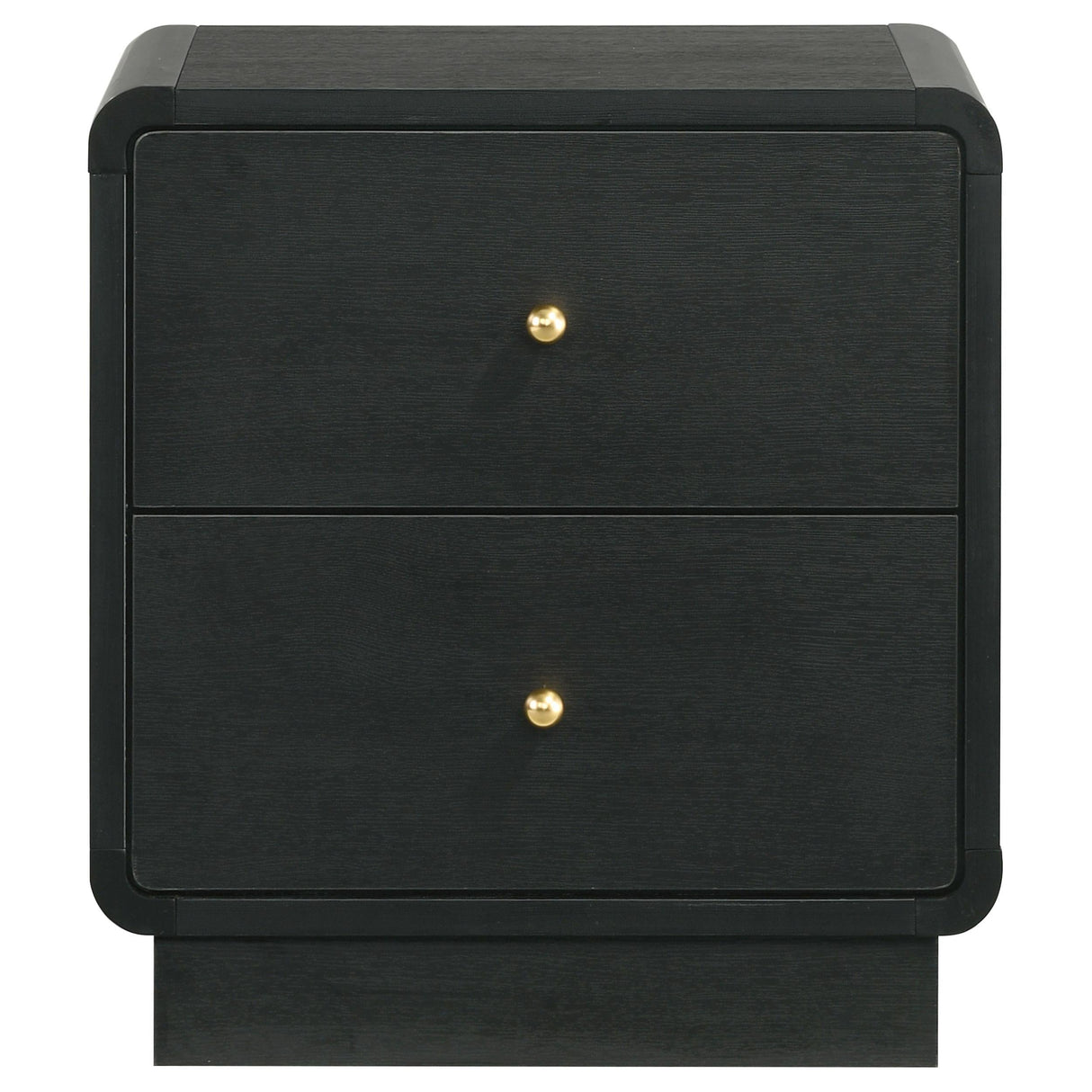 Cavelle Black 2-Drawer Nightstand by Coaster at Eve Furniture