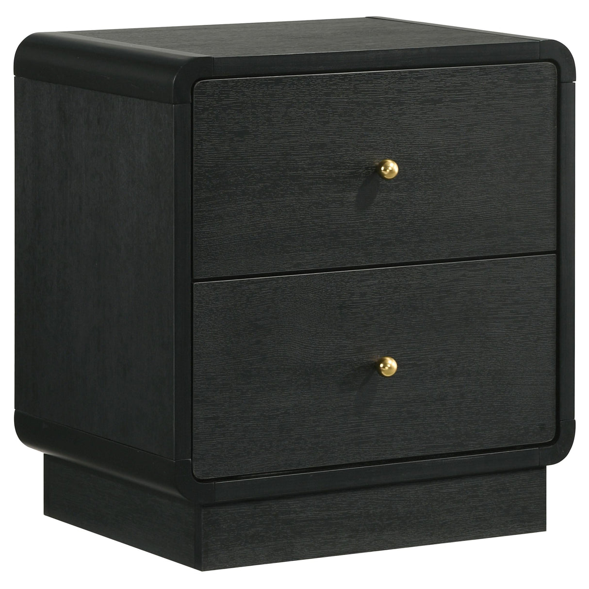 Cavelle Black 2-Drawer Nightstand by Coaster at Eve Furniture