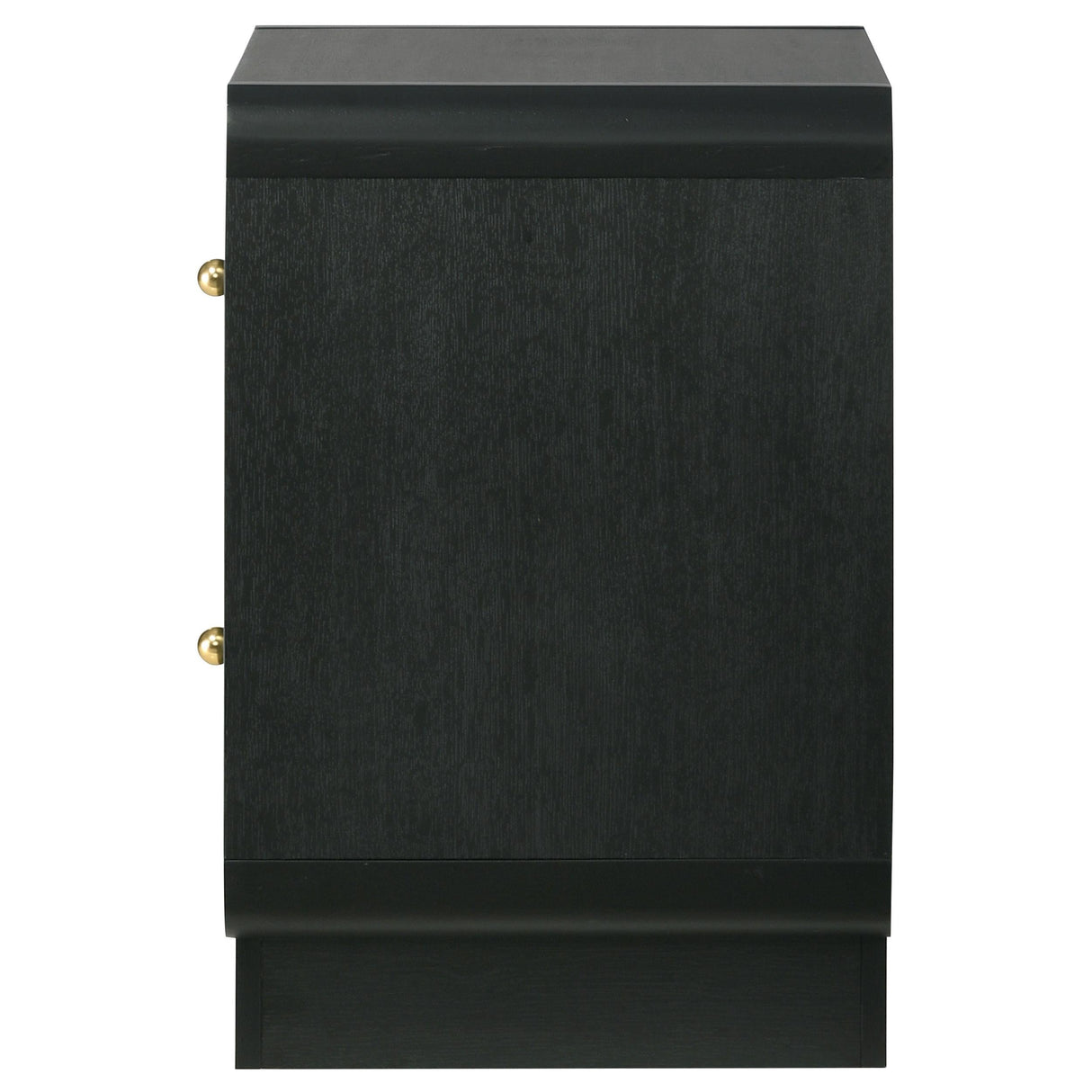 Cavelle Black 2-Drawer Nightstand by Coaster at Eve Furniture