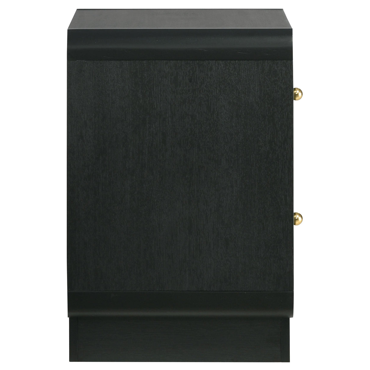 Cavelle Black 2-Drawer Nightstand by Coaster at Eve Furniture