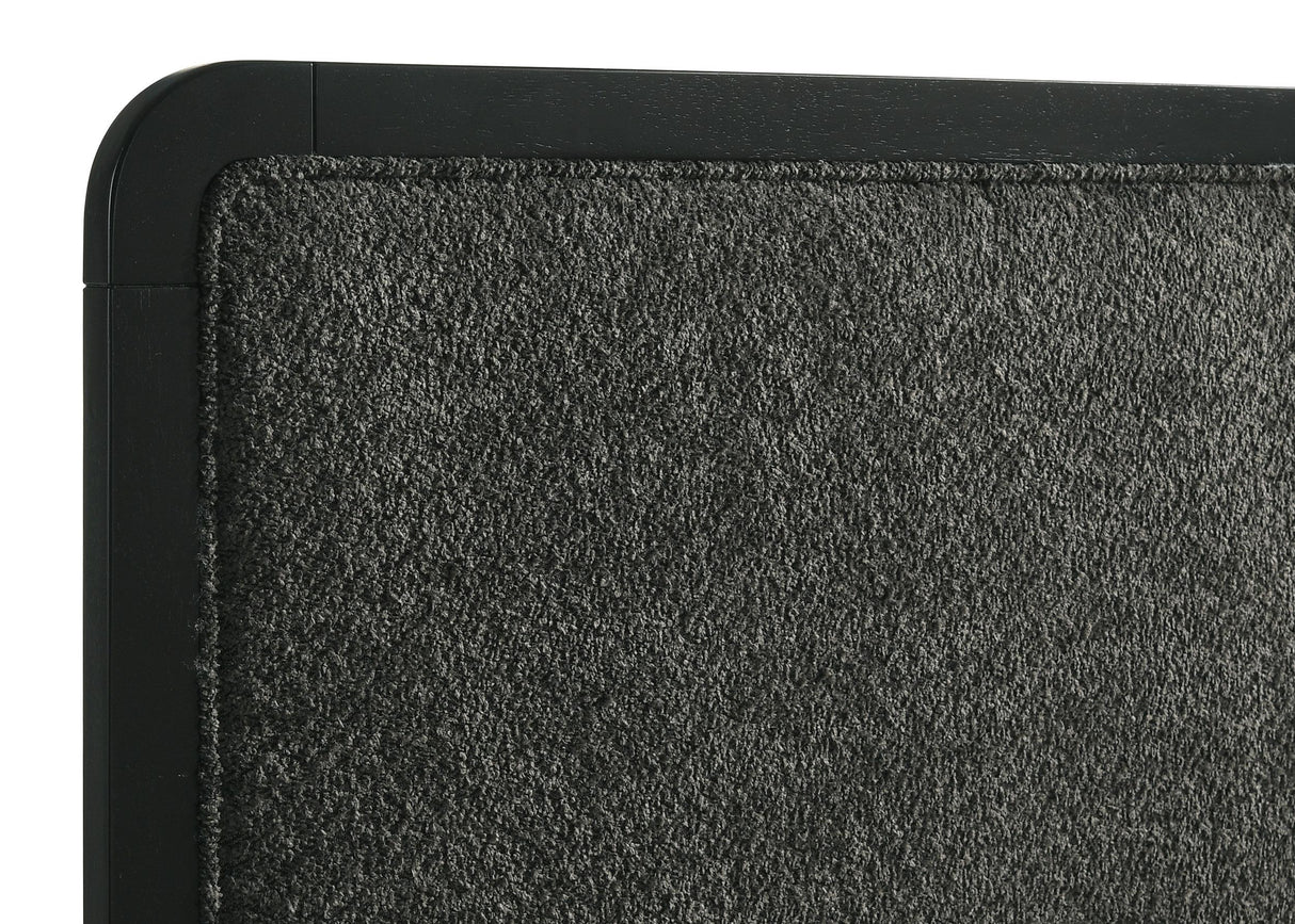 Cavelle Black 47-inch Upholstered Queen Bed by Coaster at Eve Furniture