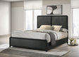 Cavelle Black 47-inch Upholstered Queen Bed by Coaster at Eve Furniture