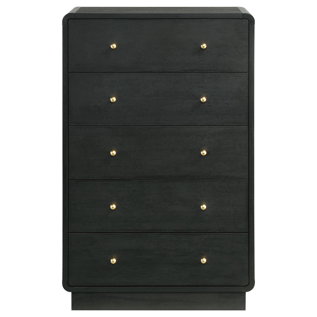 Cavelle 5-drawer Chest of Drawers Black by Coaster at Eve Furniture