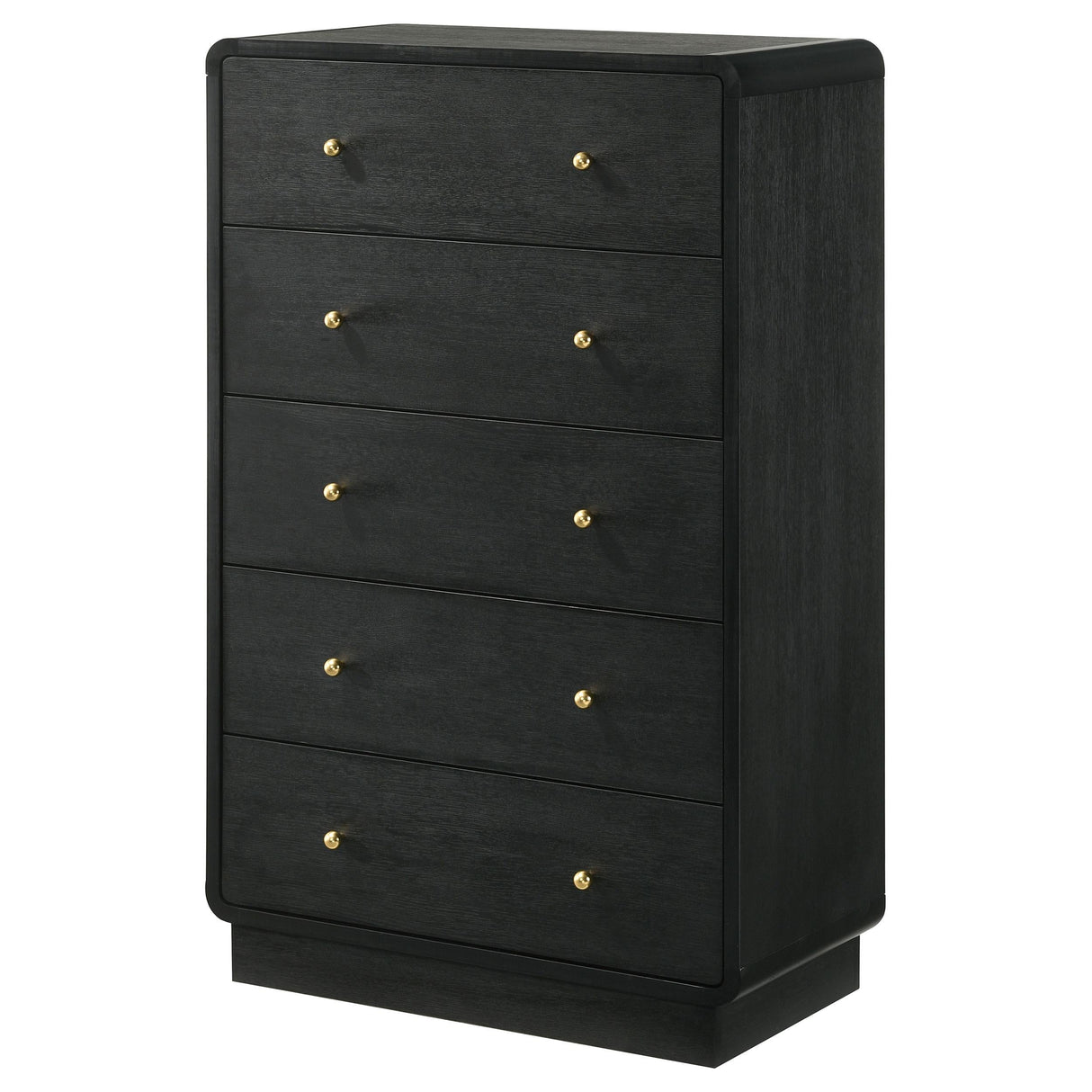 Cavelle 5-drawer Chest of Drawers Black by Coaster at Eve Furniture