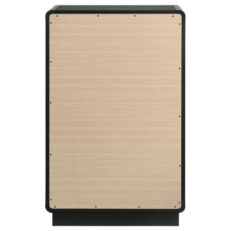 Cavelle 5-drawer Chest of Drawers Black by Coaster at Eve Furniture