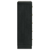 Cavelle 5-drawer Chest of Drawers Black by Coaster at Eve Furniture
