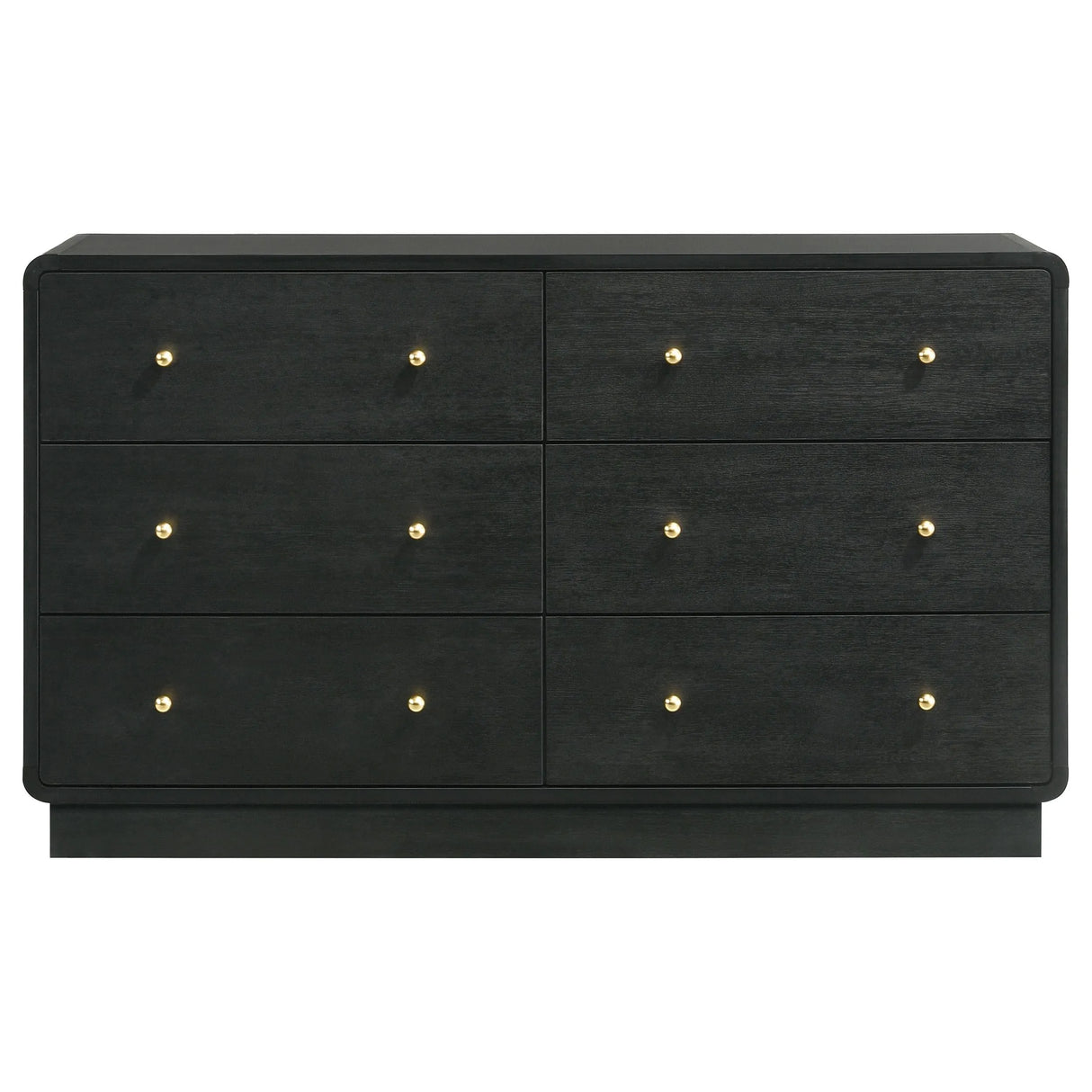Cavelle Black 6-Drawer Dresser Cabinet by Coaster at Eve Furniture