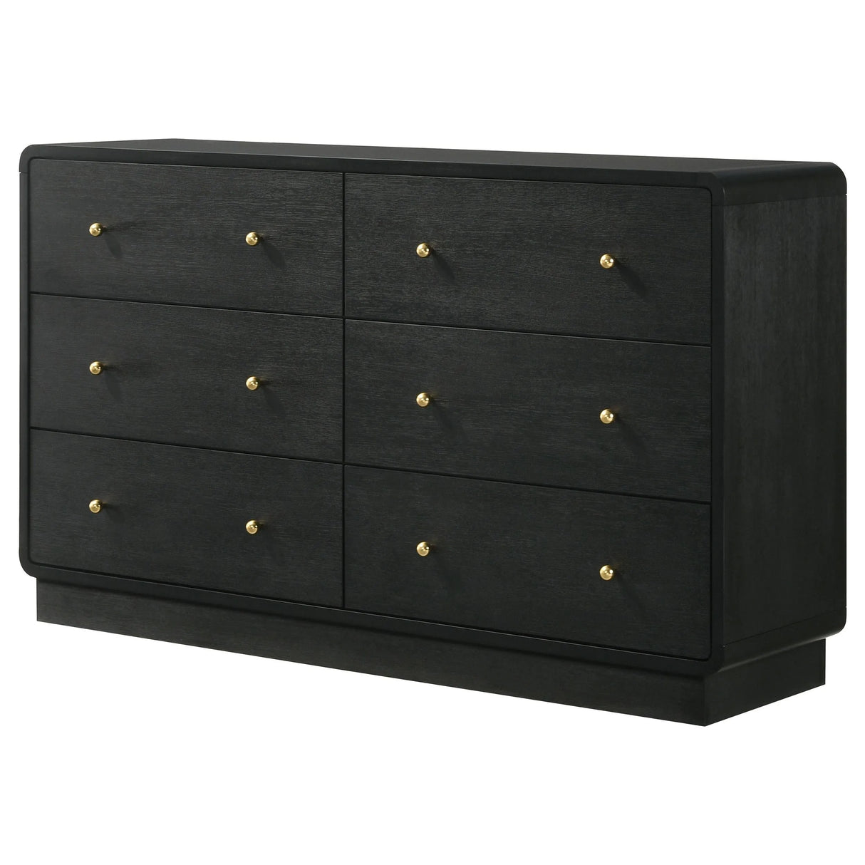 Cavelle Black 6-Drawer Dresser Cabinet by Coaster at Eve Furniture