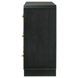 Cavelle Black 6-Drawer Dresser Cabinet by Coaster at Eve Furniture