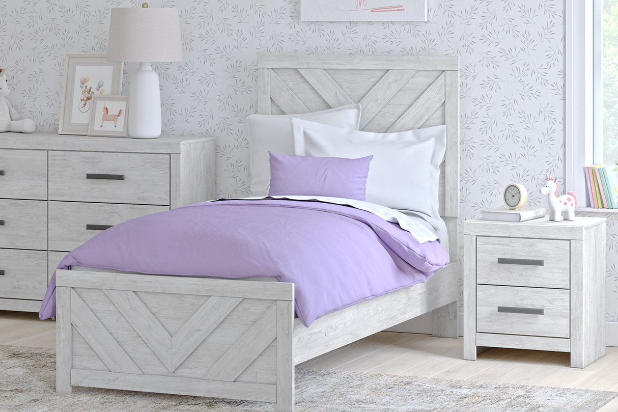 Cayboni Whitewash Panel Youth Bedroom Set by Ashley at Eve Furniture