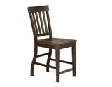 Cayla 24″ Counter Stool, Dark Oak, Set of 2 by Steve Silver at Eve Furniture