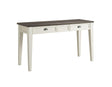 Cayla Sofa Table, Dark Oak/White by Steve Silver at Eve Furniture