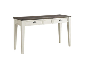 Cayla Sofa Table, Dark Oak/White by Steve Silver at Eve Furniture