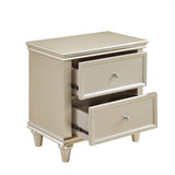 Celandine Silver Upholstered Panel Bedroom Set by Homelegance at Eve Furniture
