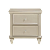 Celandine Silver Upholstered Panel Bedroom Set by Homelegance at Eve Furniture